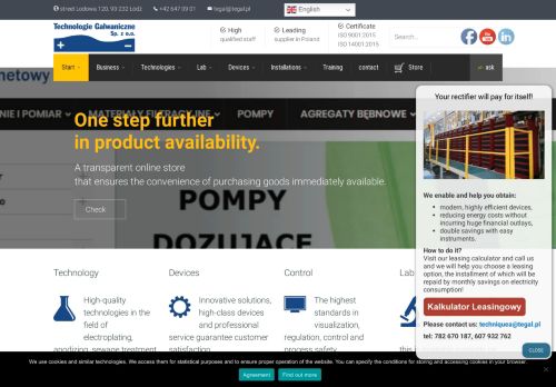 „TECHNOLOGIE GALWANICZNE” SPÓŁKA Z OGRANICZONĄ ODPOWIEDZIALNOŚCIĄ